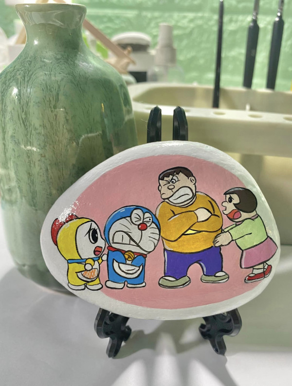 Trannh đá Nobita và chaien, chaiko, doremi