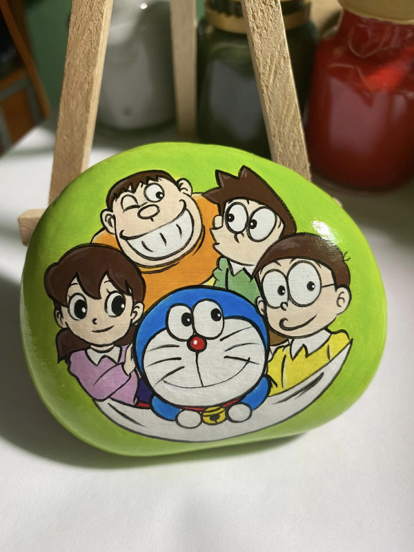 Tranh đá doraemon nobita xuka, chaien xeko