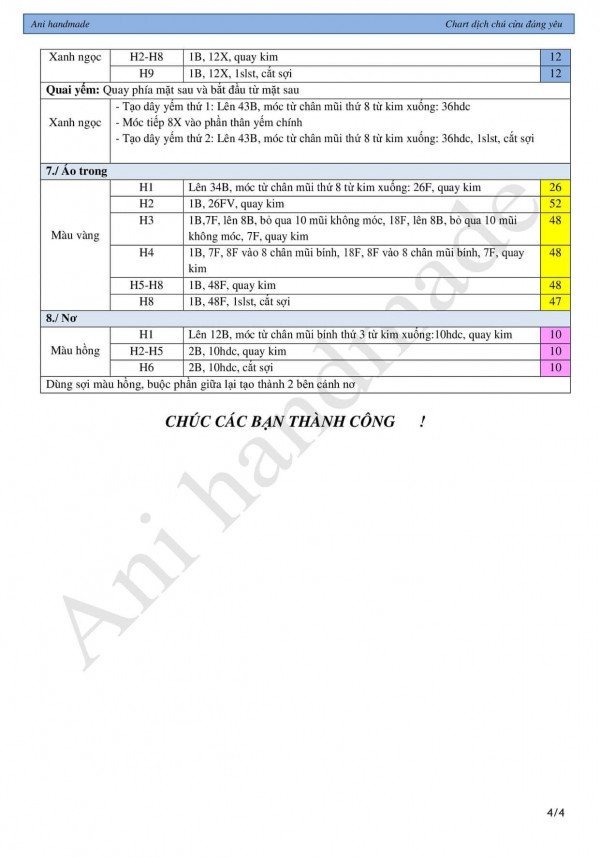 Bước 3 móc áo trong và nơ.