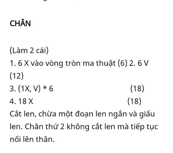 Phần chân..