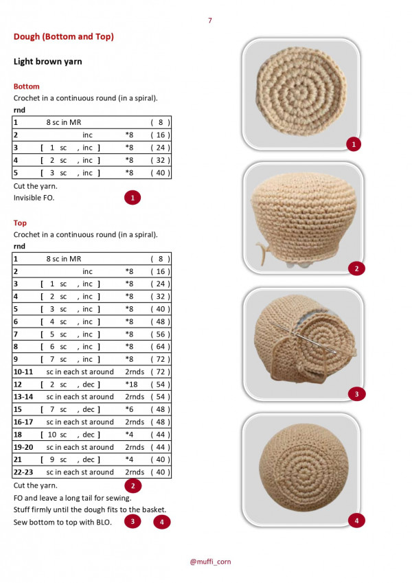 Chart móc phần bột bánh.