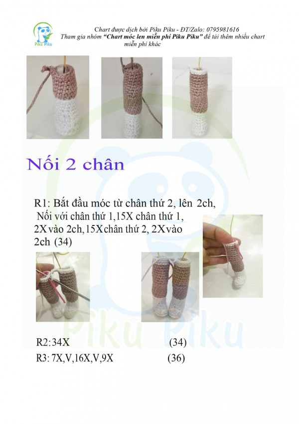 ghép nối 2 chân.