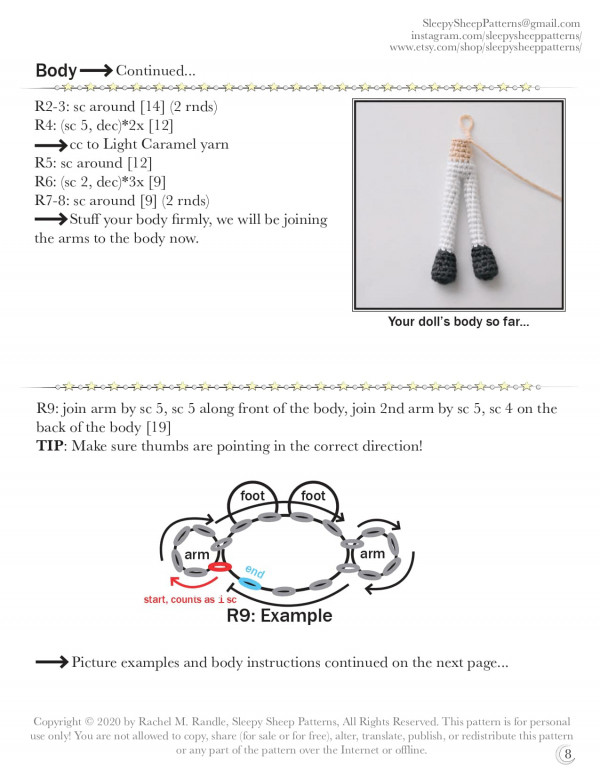 tiếp phần thân.
Mẹo nhỏ.