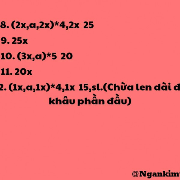 Chart móc phần thân. chân.