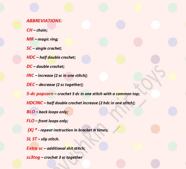 các ký tự viết tắt trong chart.