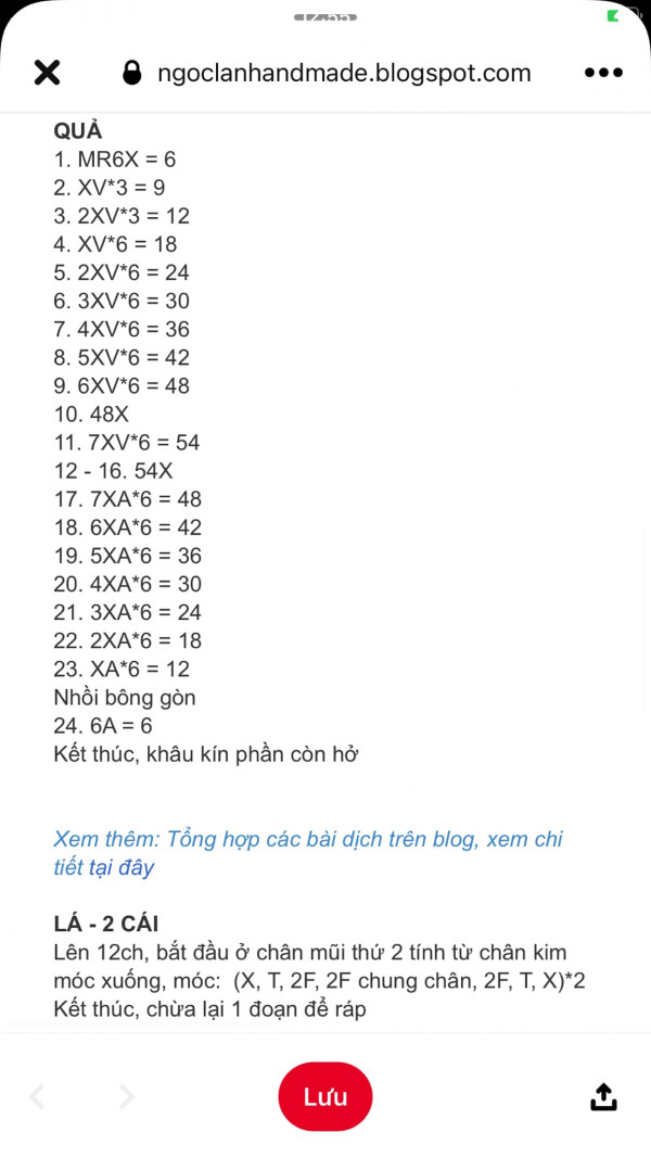 Chart móc chi tiết.