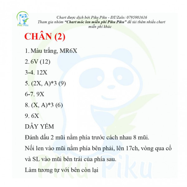 Móc phần chân.