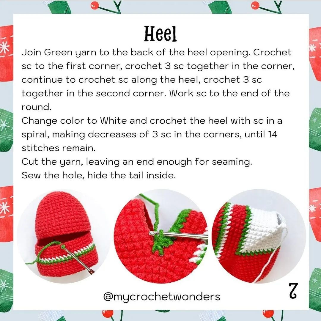 Christmas stocking crochet pattern