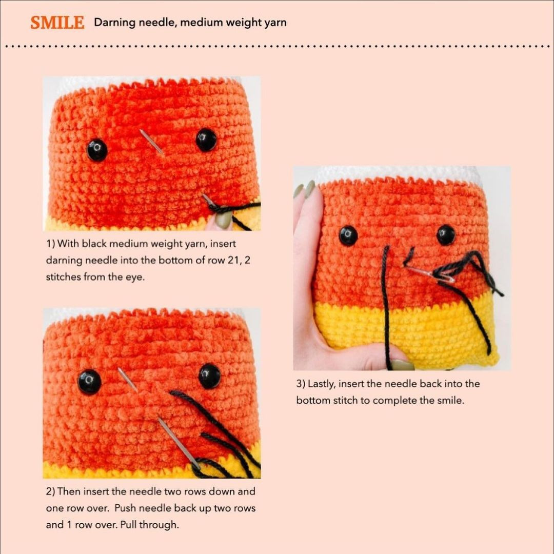 Coco candycorn crochet pattern