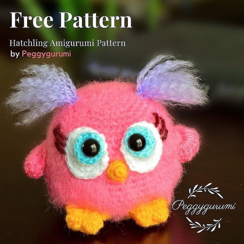 Colorful chick crochet pattern