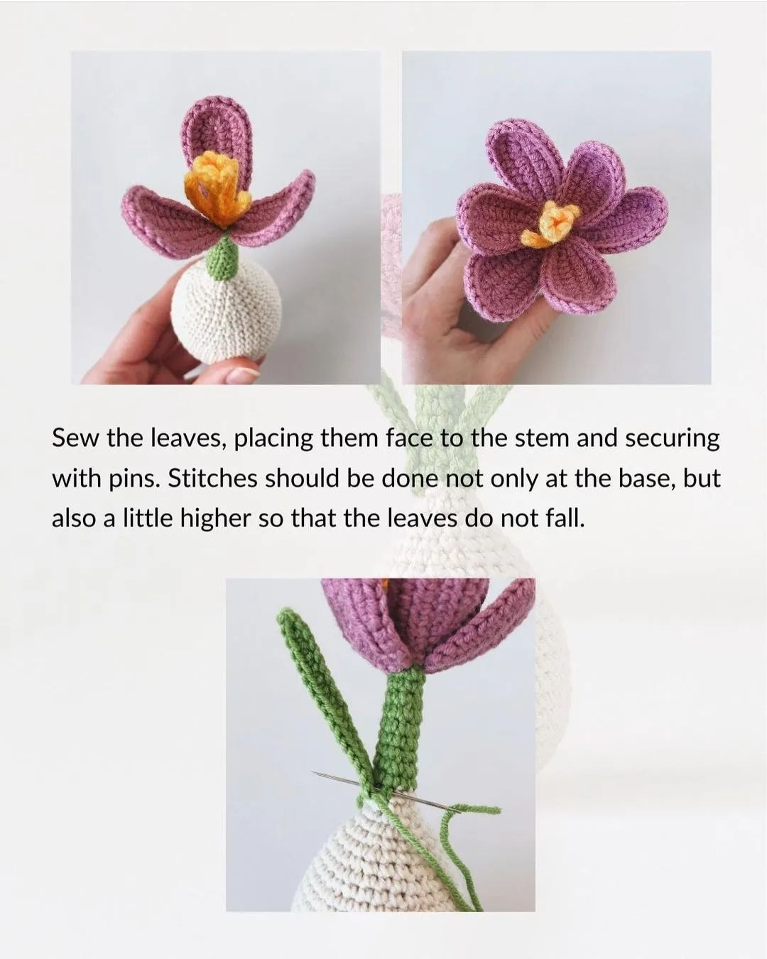 Daffodils pot crochet pattern
