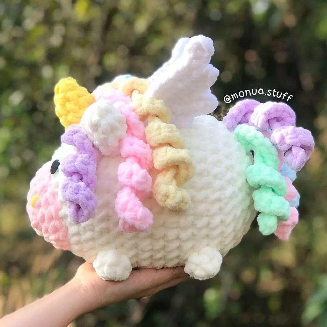 Fat unicorn crochet pattern