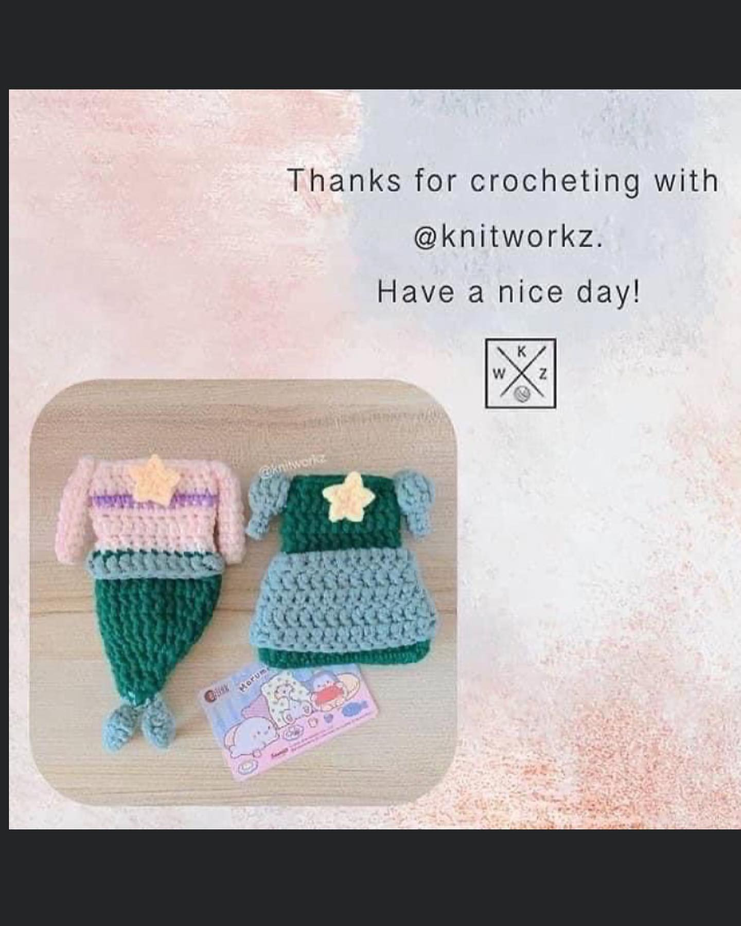 Mermaid tail crochet pattern