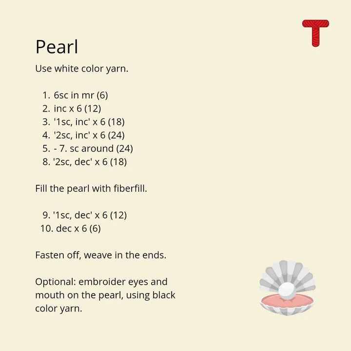 Pearl crochet pattern