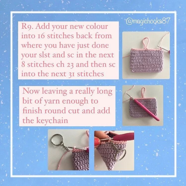 Small dumpling bag crochet pattern
