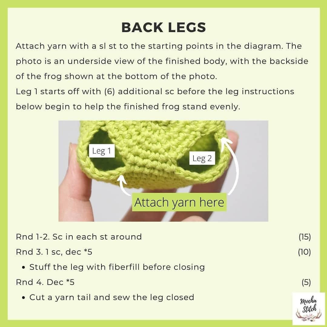 amigurumi crochet frog free pattern