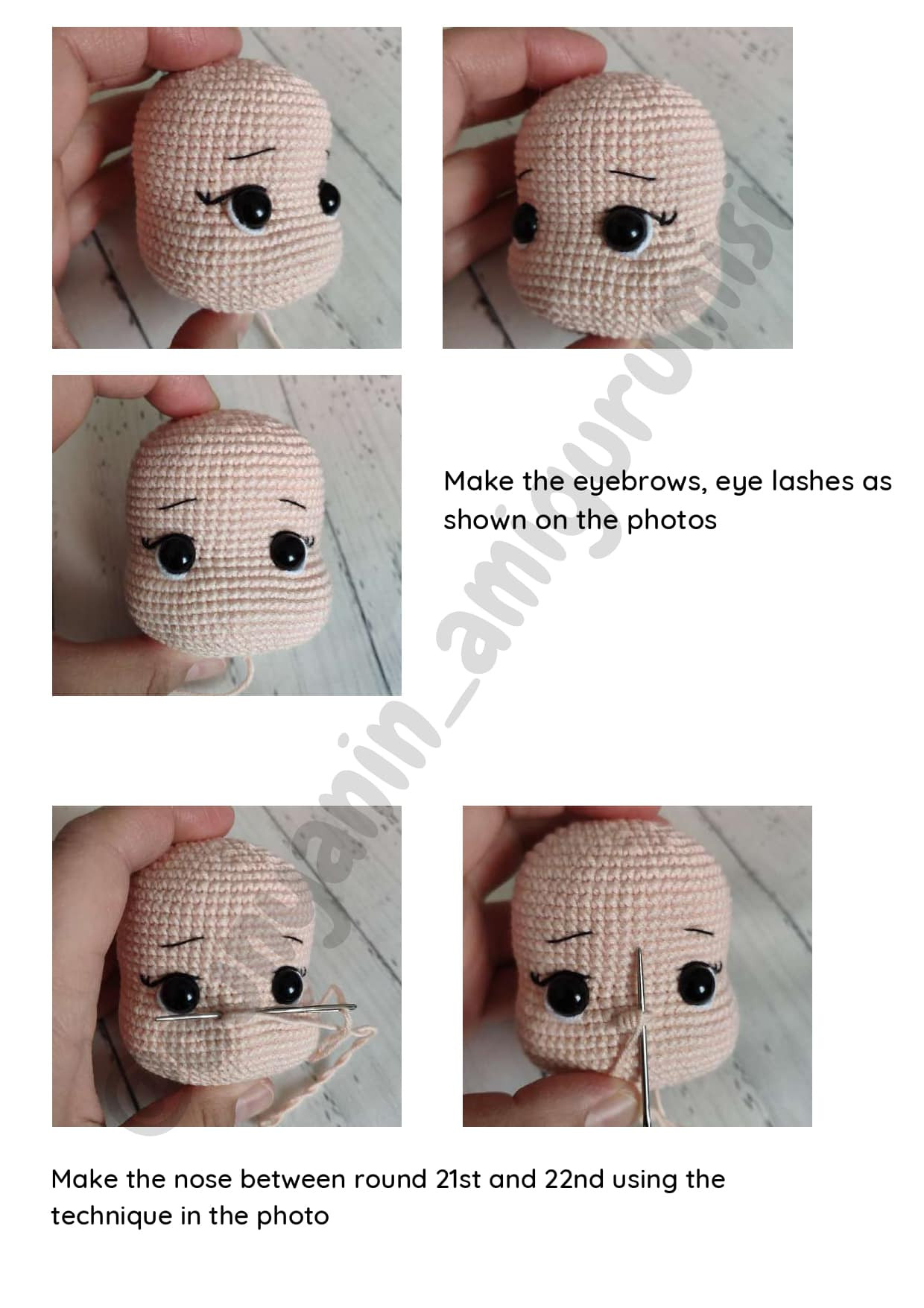 Amy doll crochet pattern