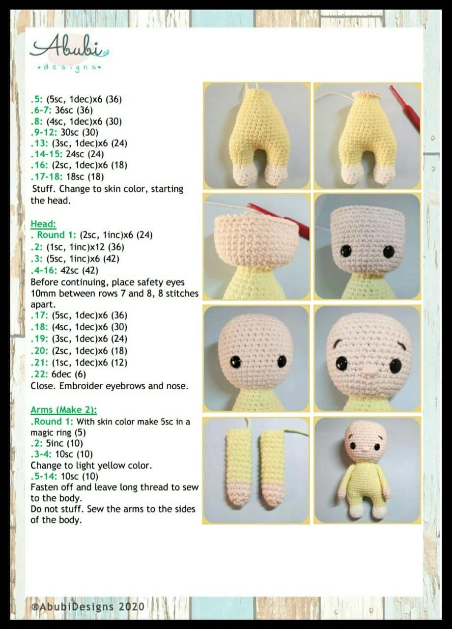 Baby bunny crochet pattern