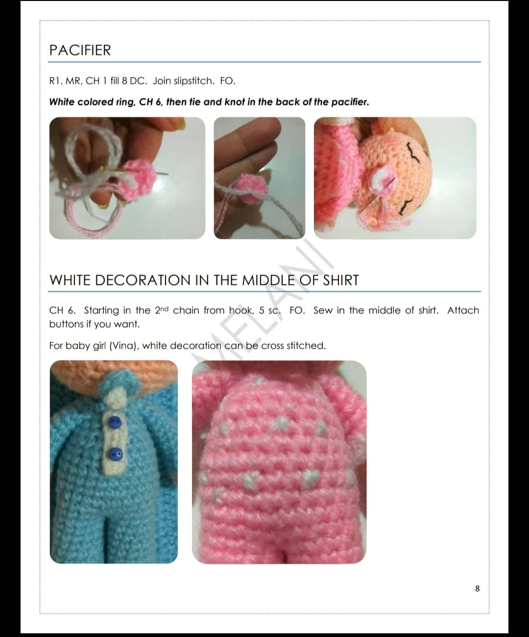 baby twins vina & vino crochet pattern