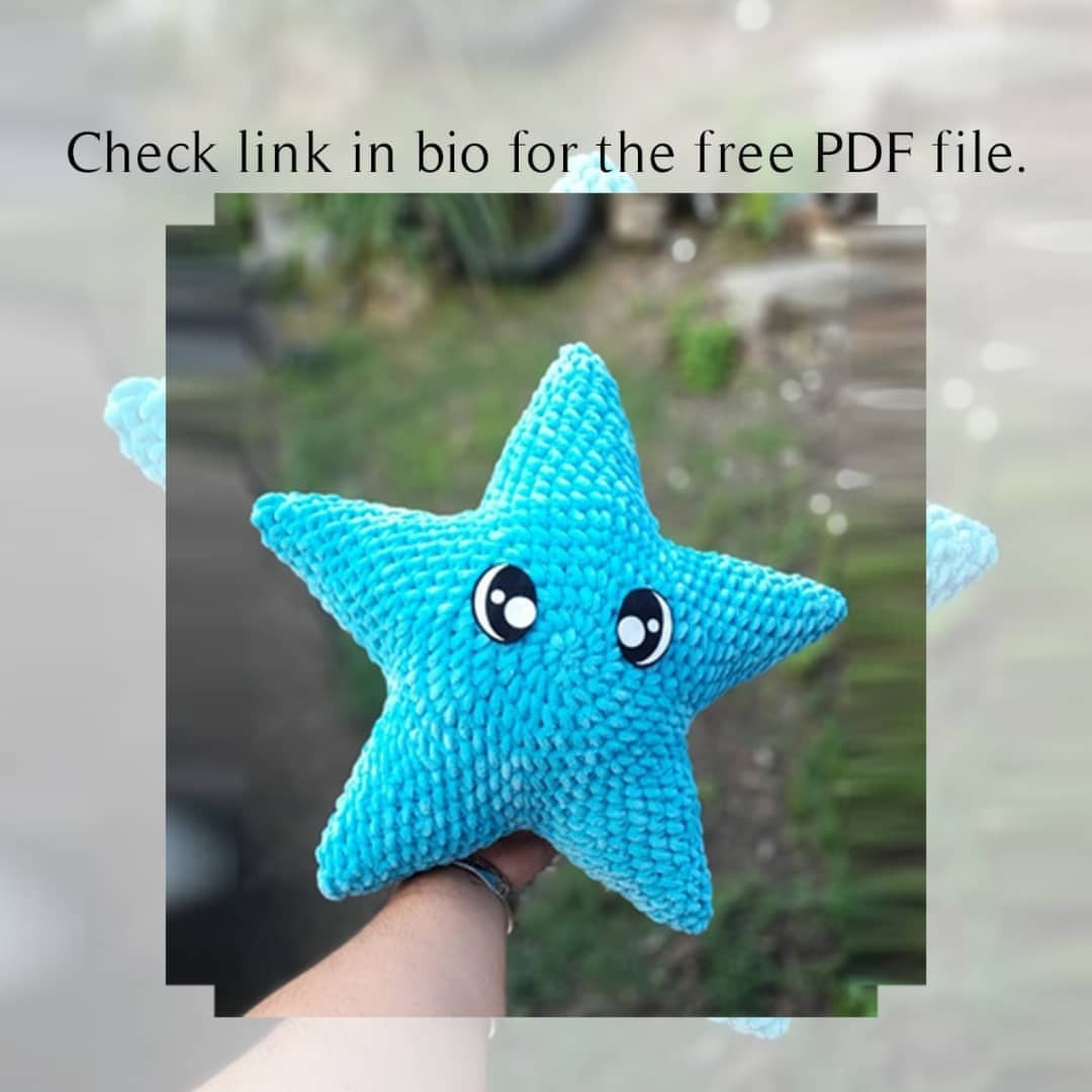 Blue star crochet pattern