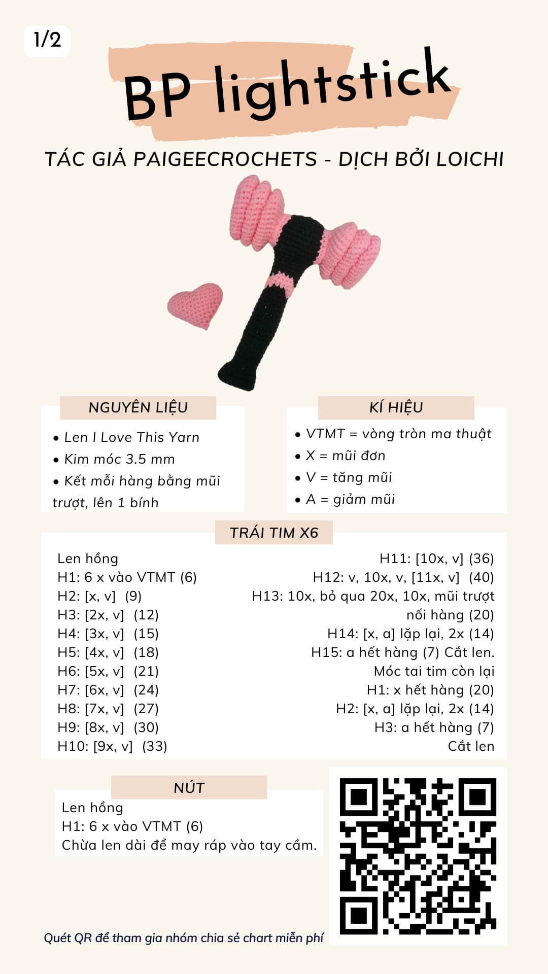 Chart móc BP Lightstick