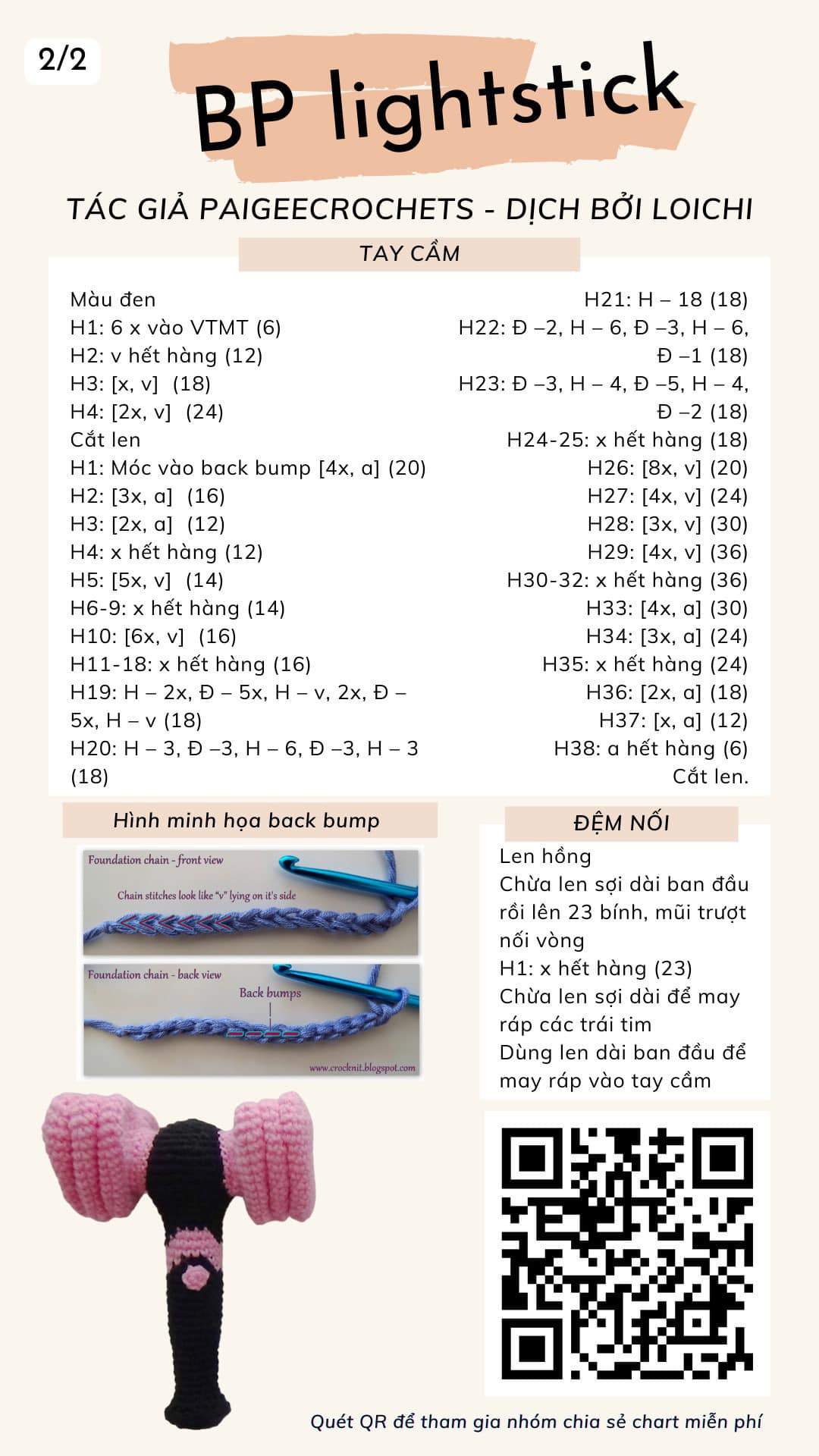 Chart móc BP Lightstick