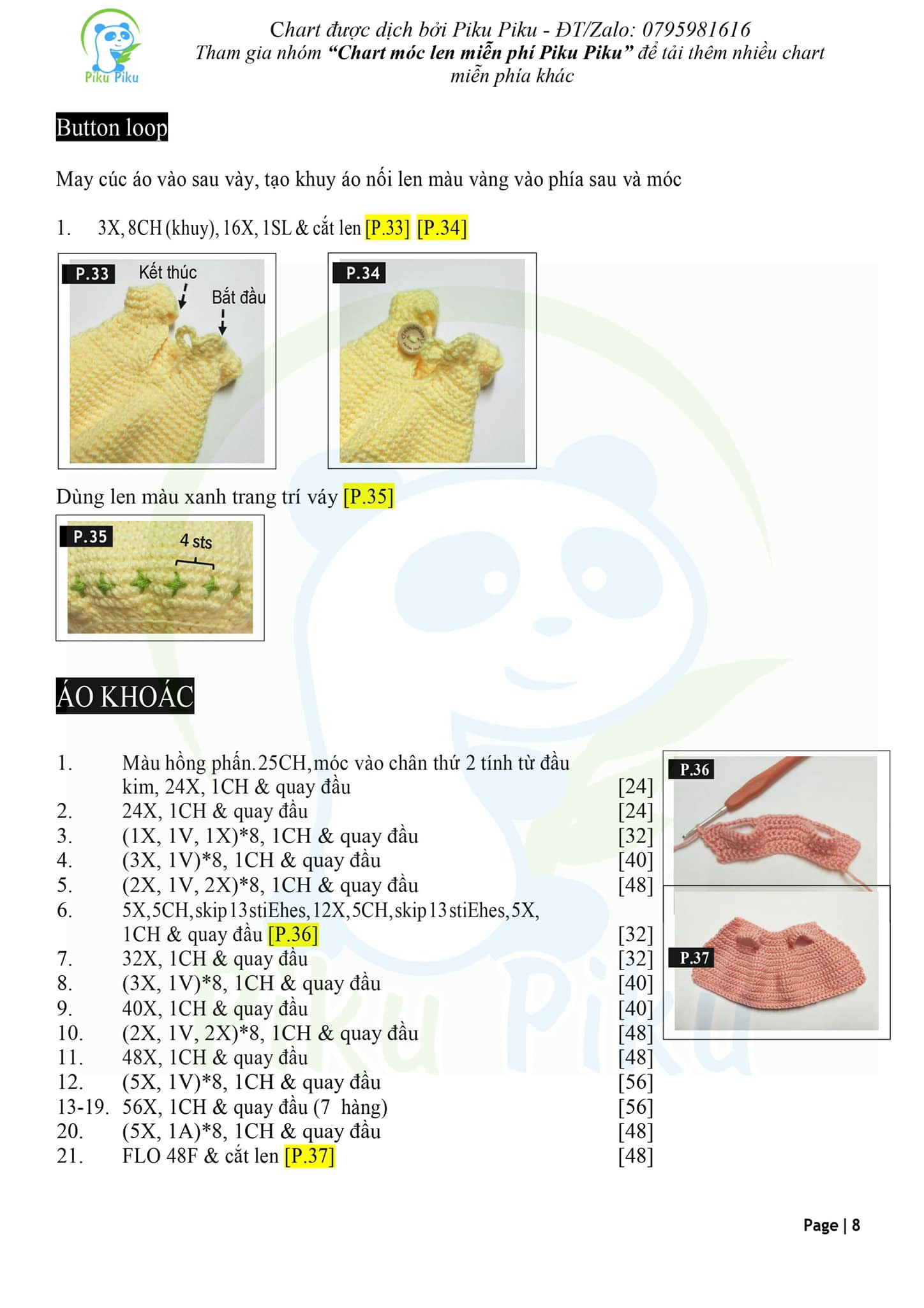 Chart móc len búp bê sweet lilly