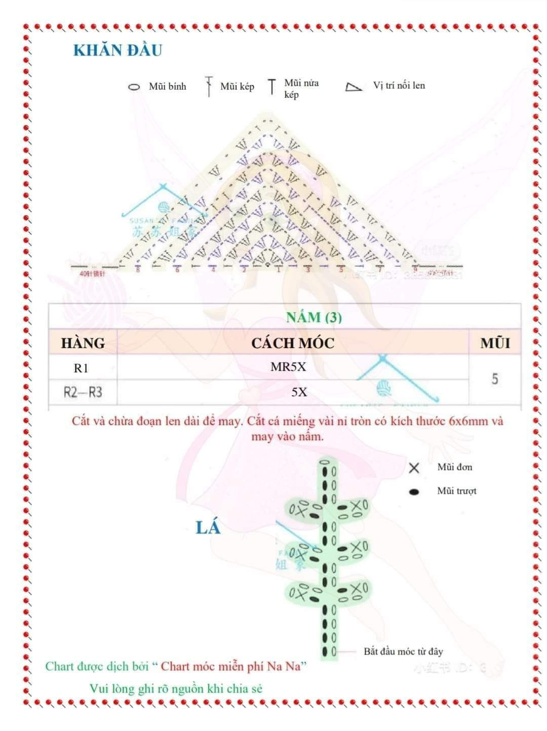 chart móc len gấu đội mũ quả bí ngô, mặc áo màu ghi, quấn cổ.