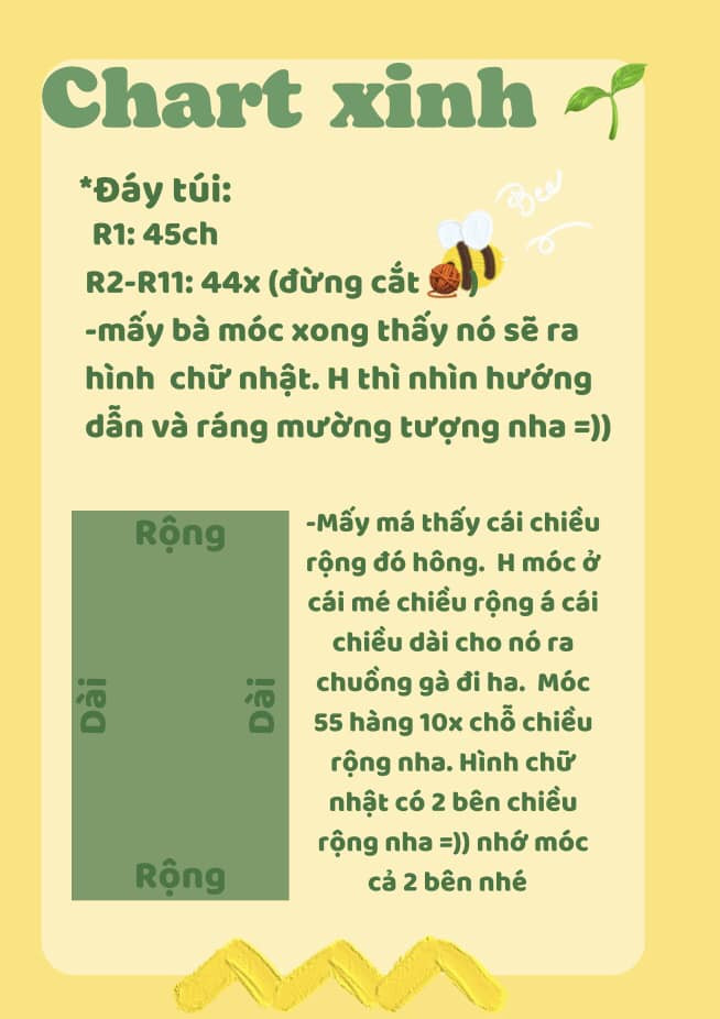 Chart móc túi LULU màu vàng