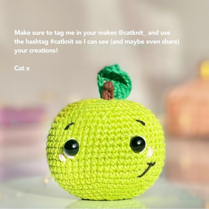 crochet green apple