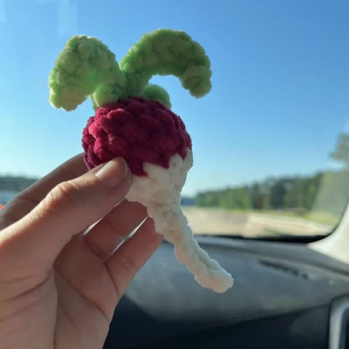crochet mini turnip radish