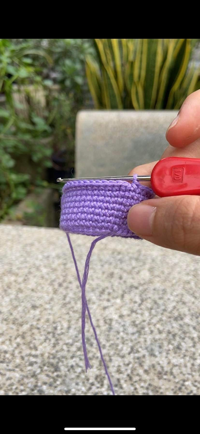 crochet pattern baby candy purple.