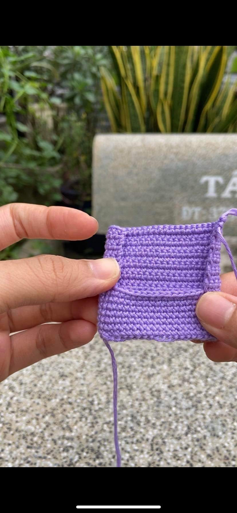 crochet pattern baby candy purple.