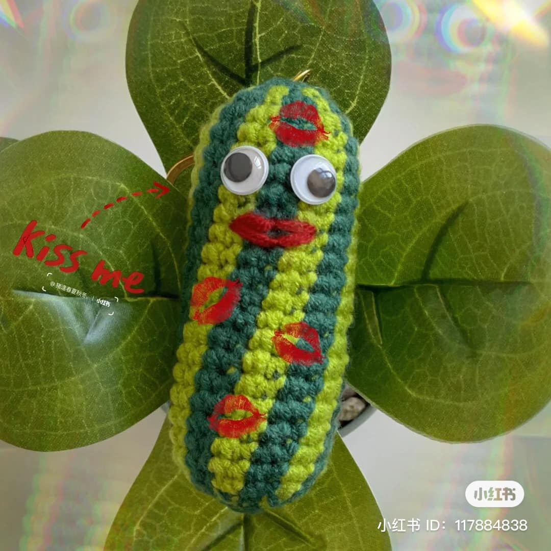 crochet pattern blue cucumber.