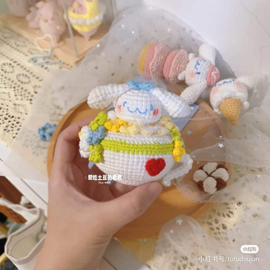 crochet pattern cupcake bunny pochacco.