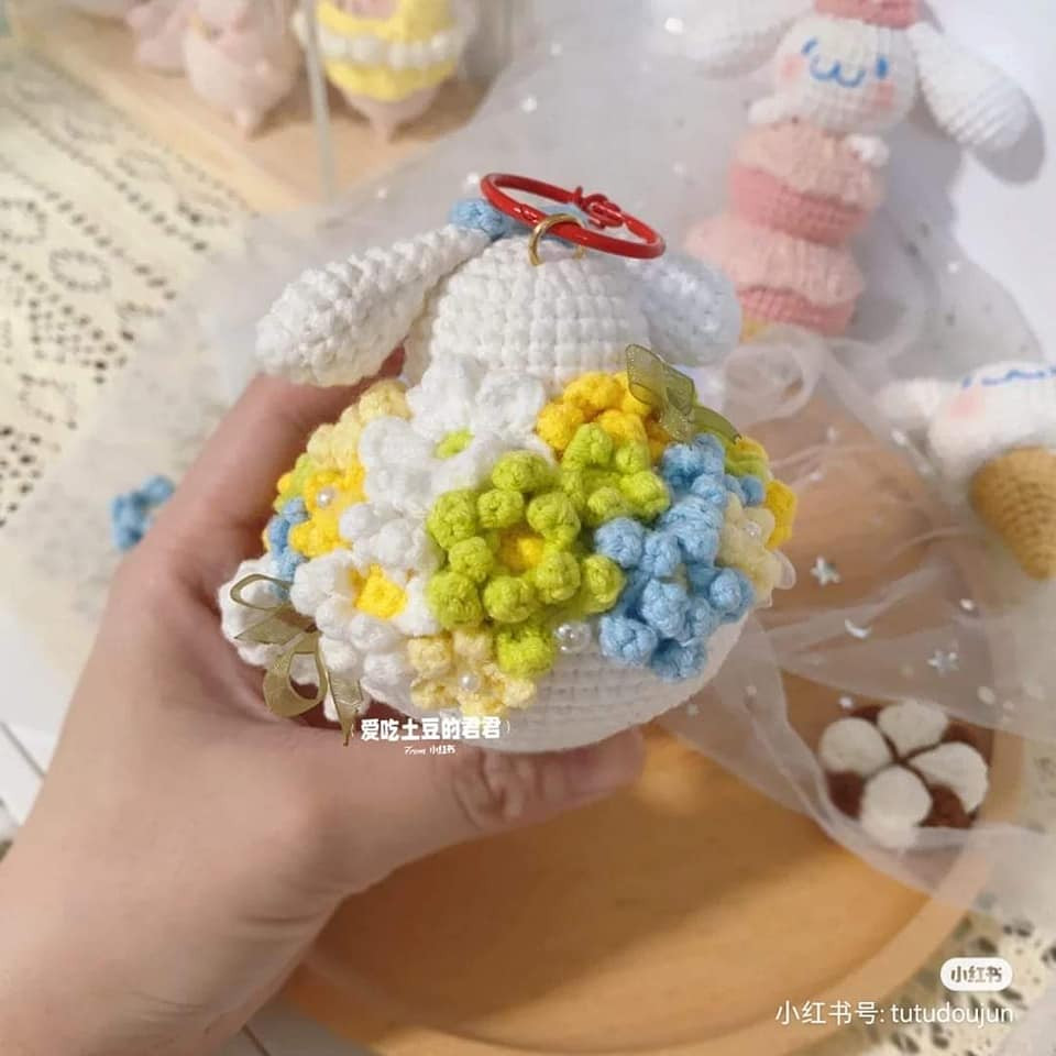 crochet pattern cupcake bunny pochacco.