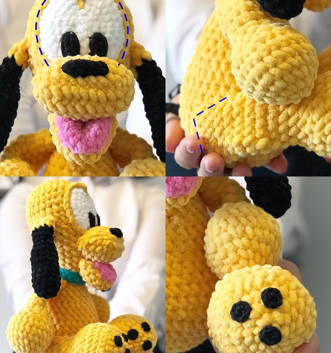 Crochet Pattern Dog Pluto