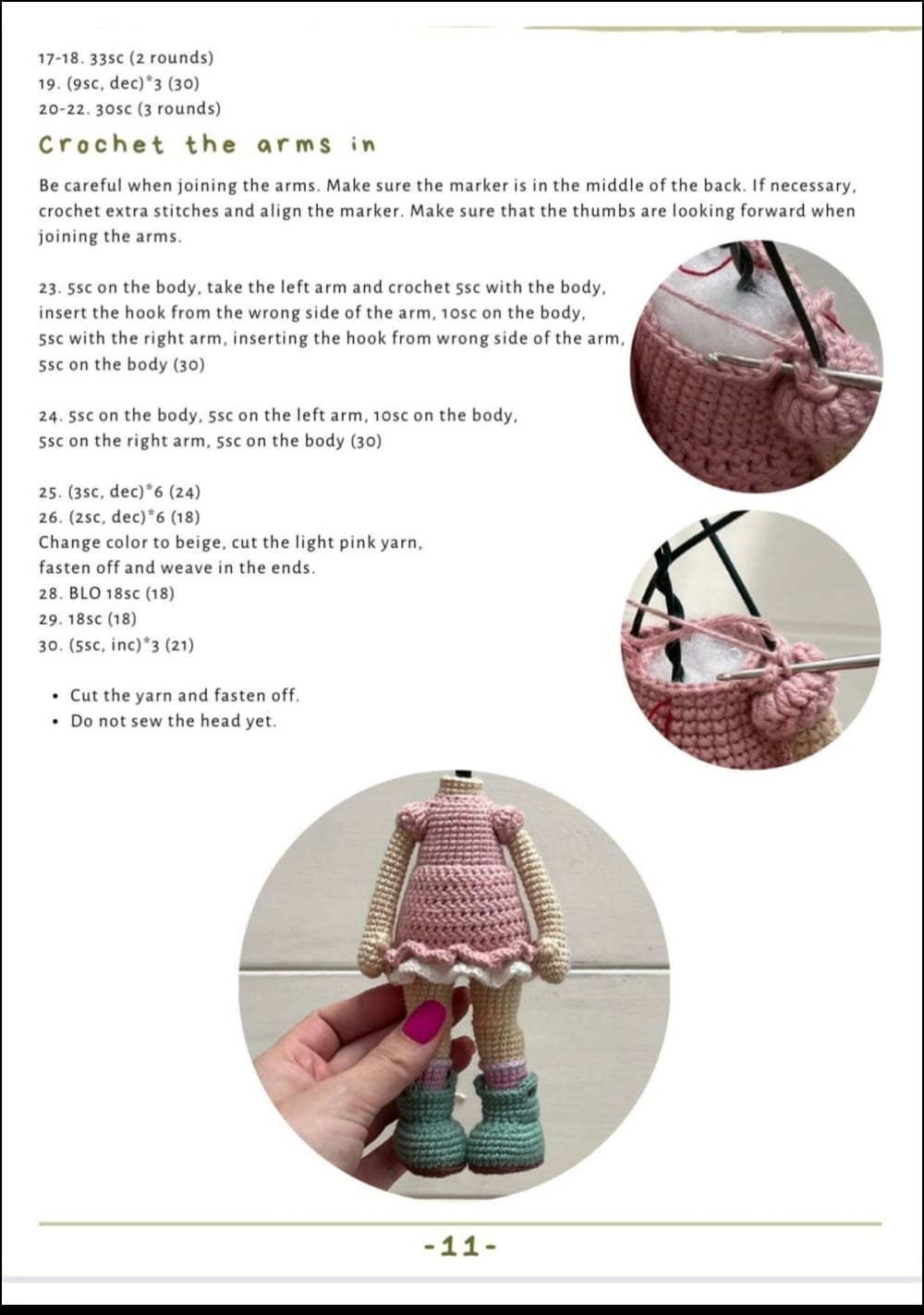 crochet pattern gardener girl