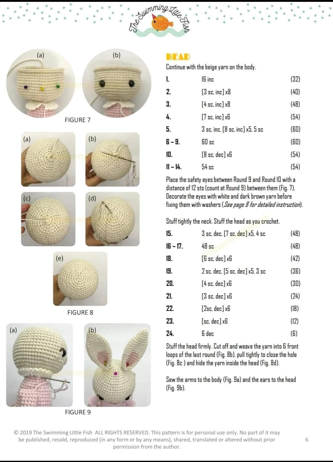 Crochet pattern pit the rabbit