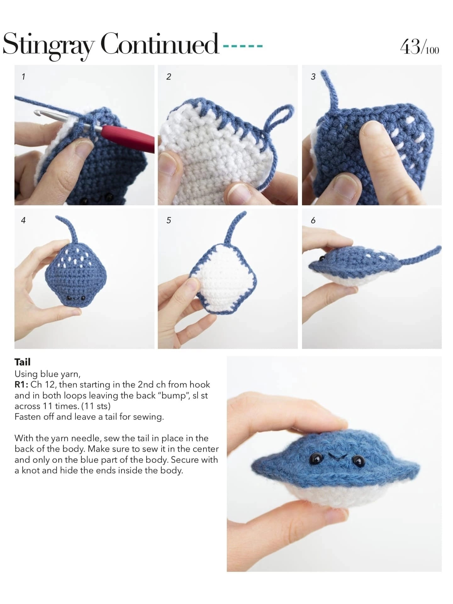 crochet pattern puffer fish and rays.