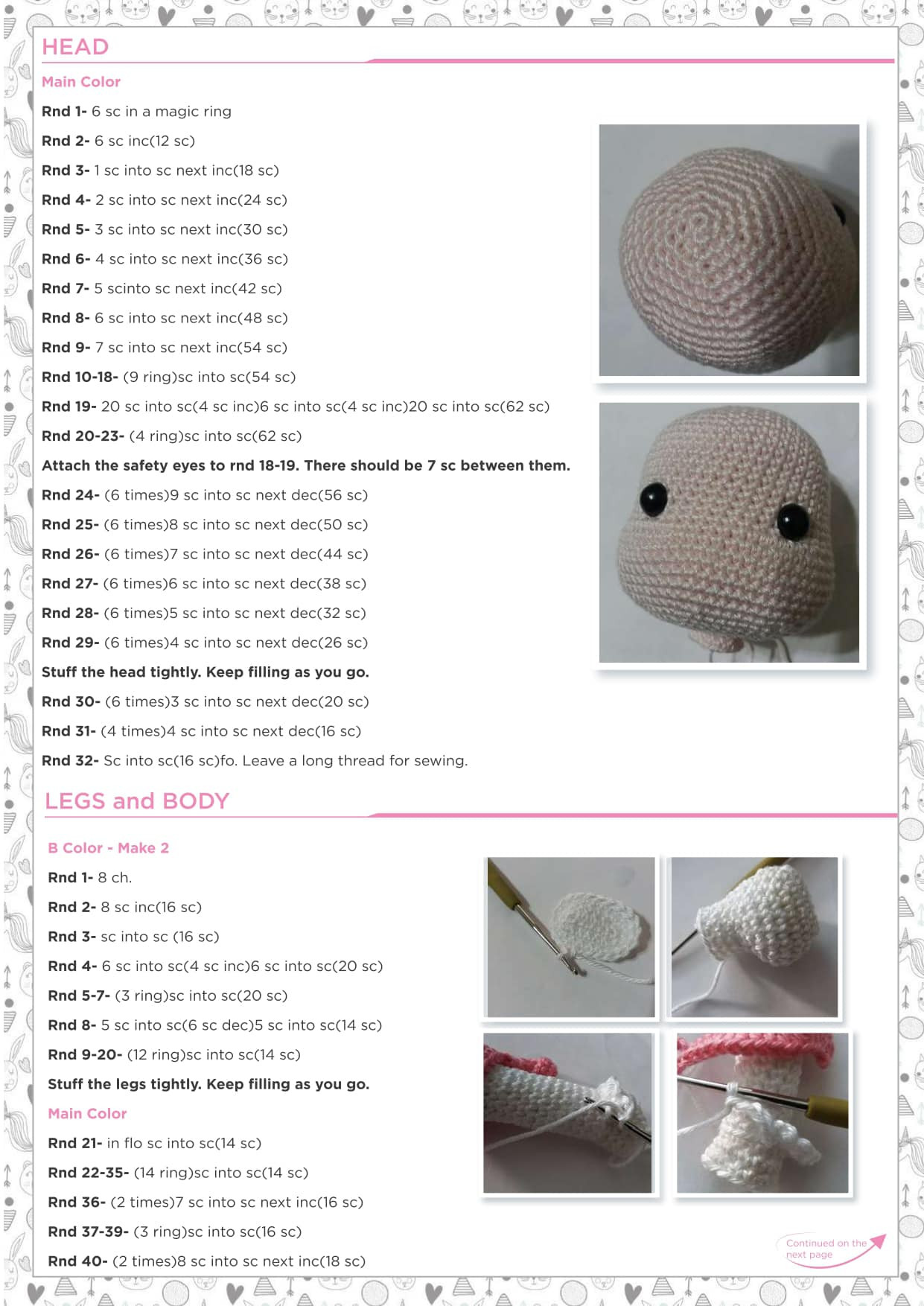 crochet pattern unicorn girl