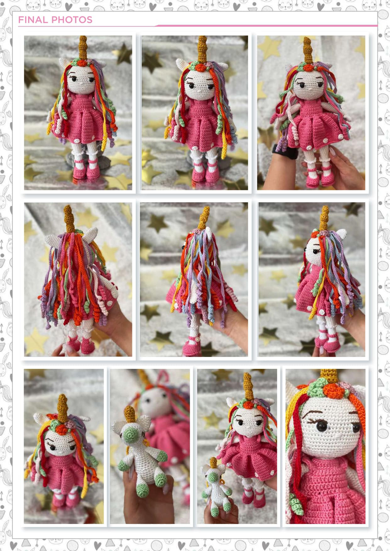 crochet pattern unicorn girl