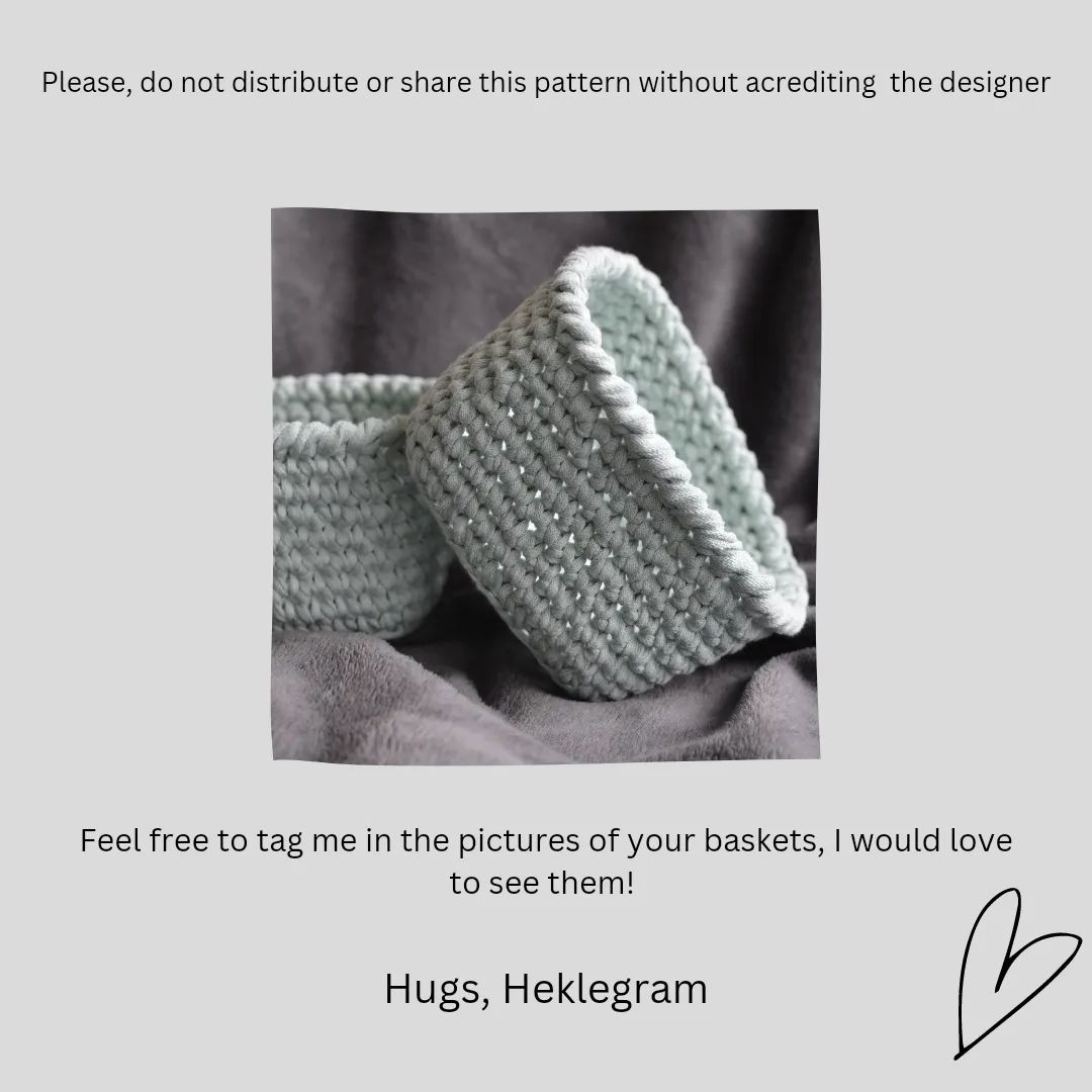 crochet storage basket