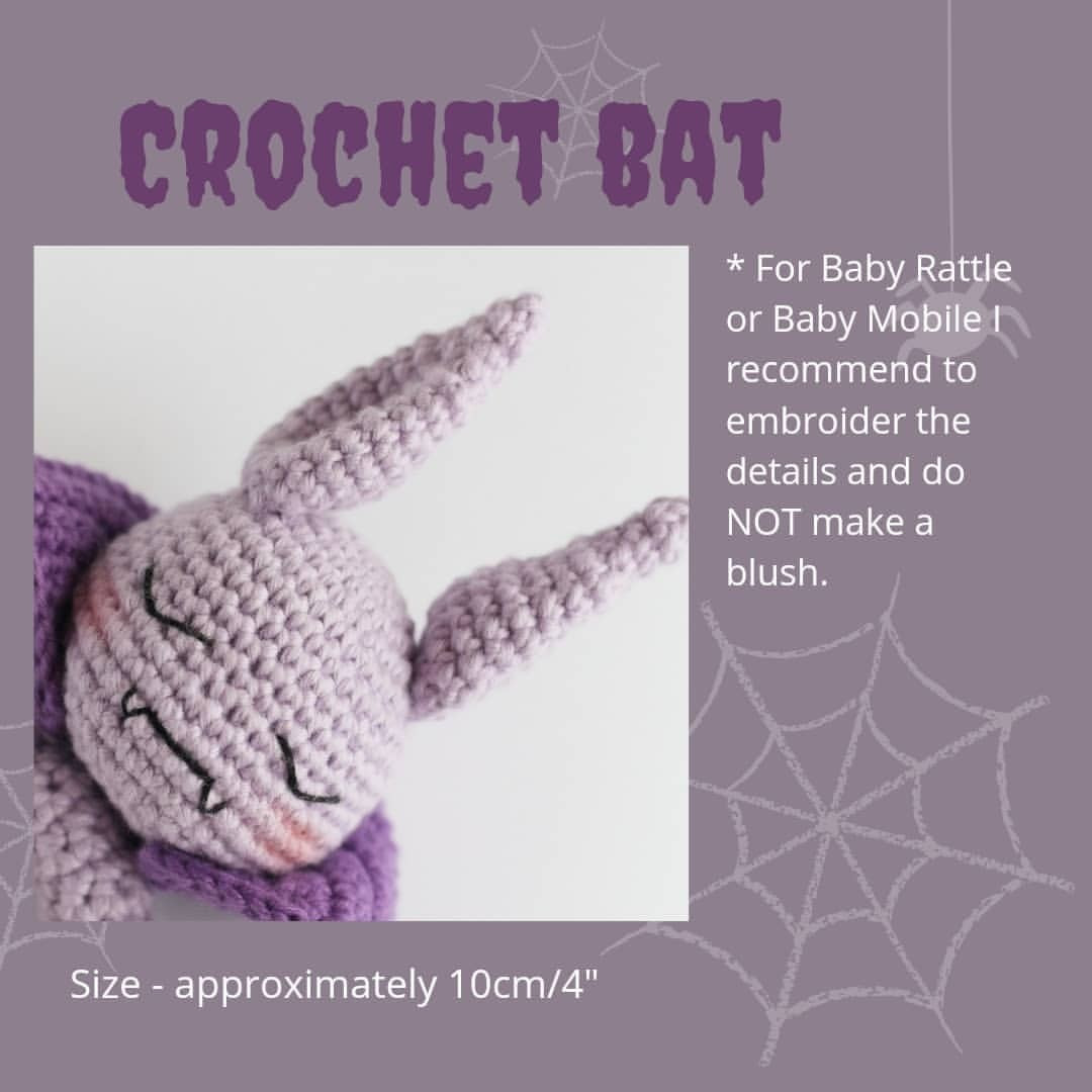 Dracula head crochet pattern for babies