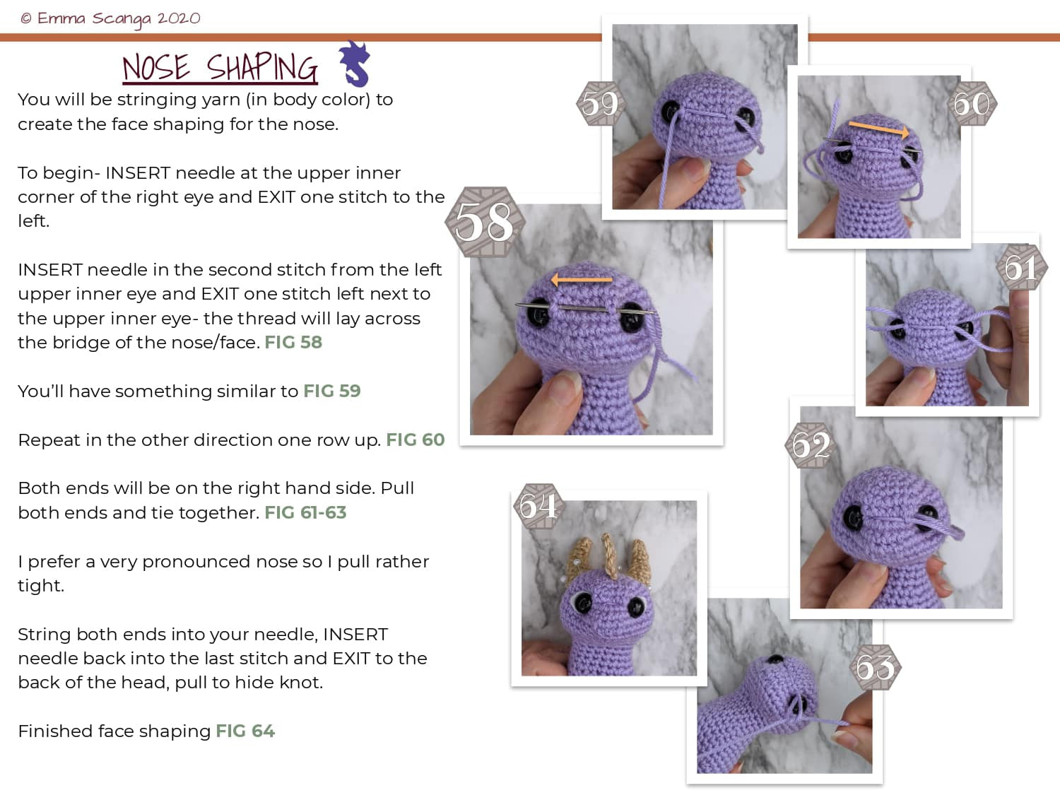 dragons of childhood amigurumi crochet pattern