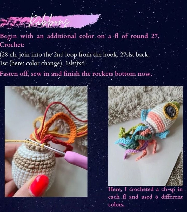 Fee Pattern Amigurumi Rocket Free Bie