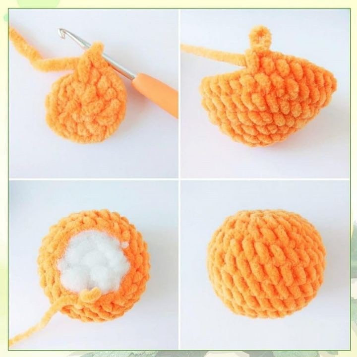free crochet pattern apple, orange.
