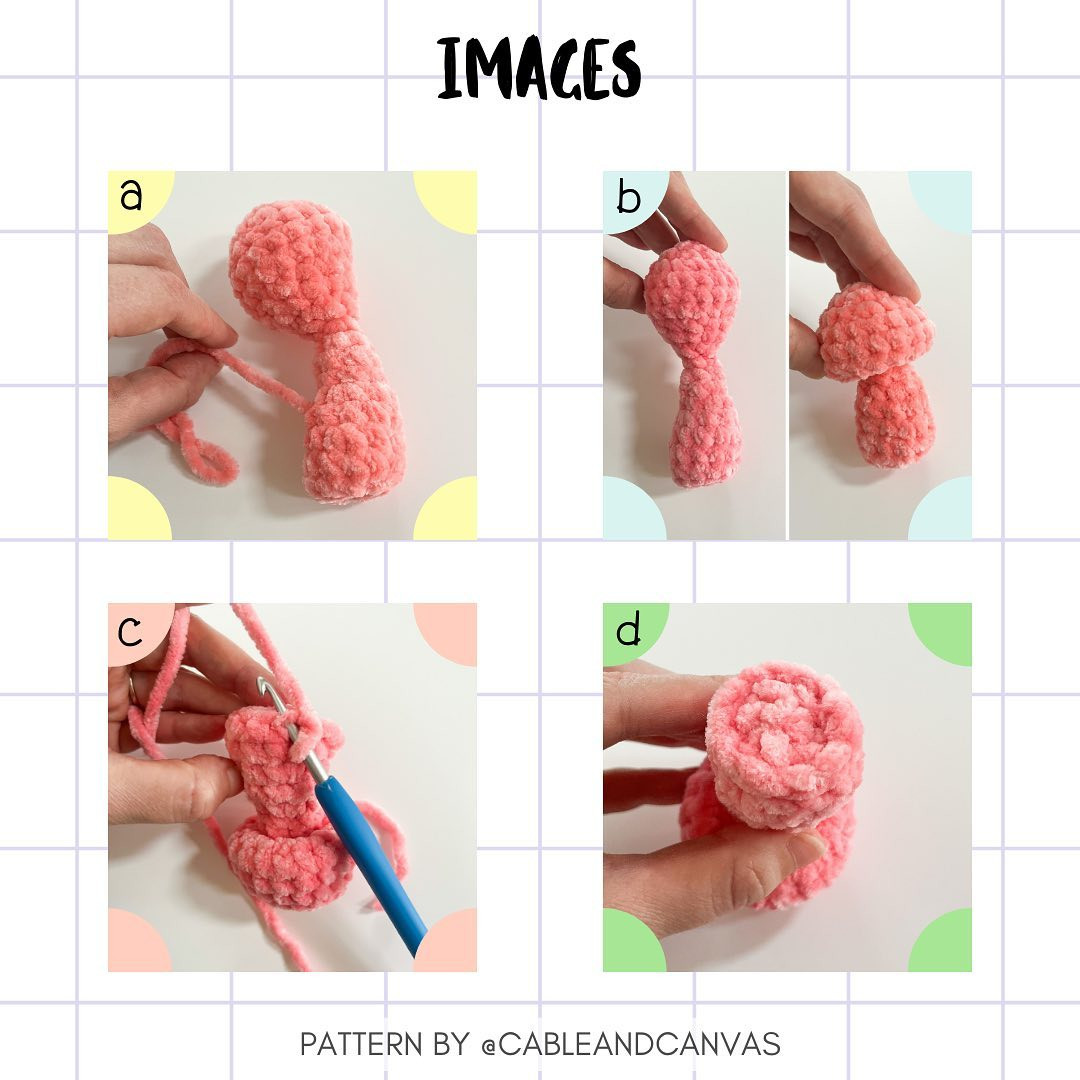 free crochet pattern button mushroom