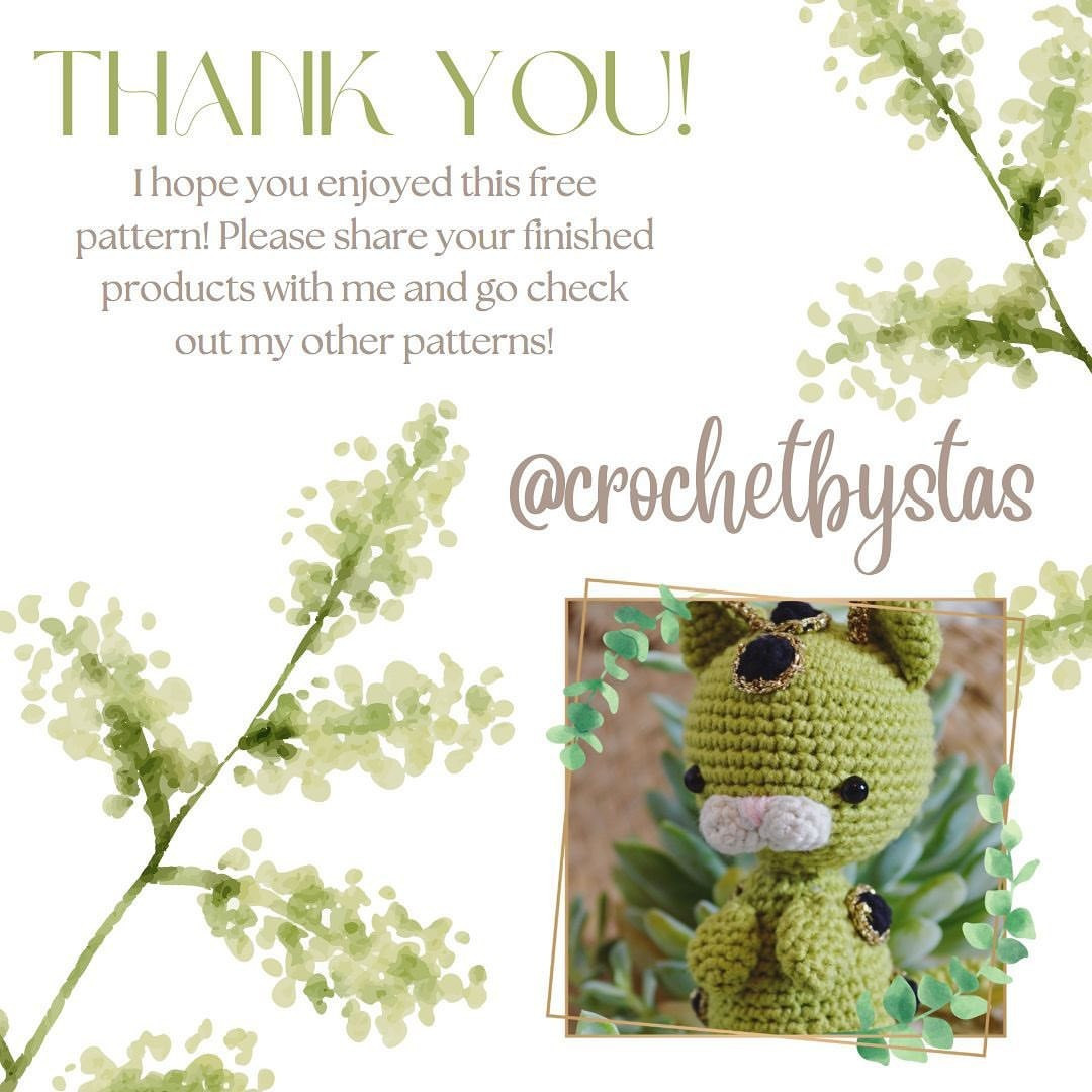 Free Crochet Pattern Cat Erpillar