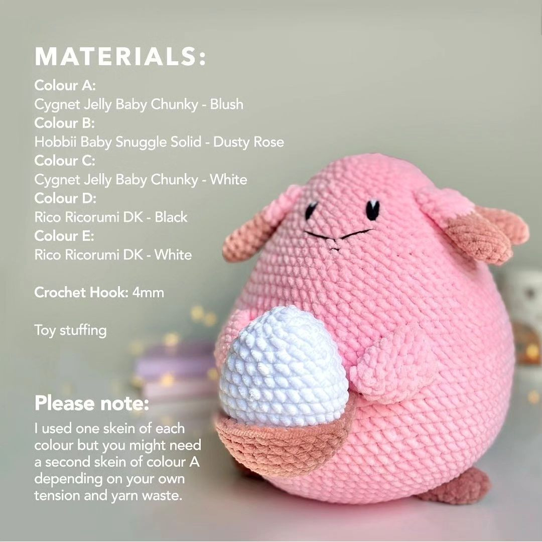 free crochet pattern chansey